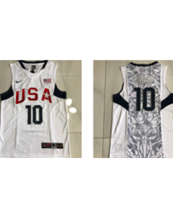 Dream team 10 Kobe Bryant White Men Jersey