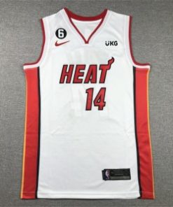 Heat 14 Tyler Herro White Men Jersey
