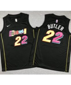 Heat 22 Jimmy Butler Black Jersey