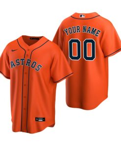 Houston Astros Active Player Custom Orange Cool Base Stitched Jersey