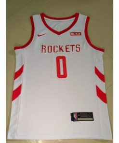 Houston Rockets 0 Green White Men Jersey