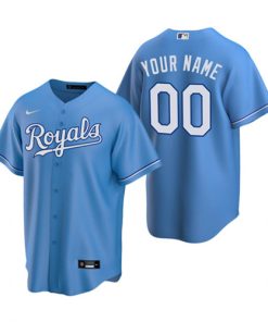 Kansas City Royals Active Player Custom Blue Cool Base Stitched Baseball Jersey