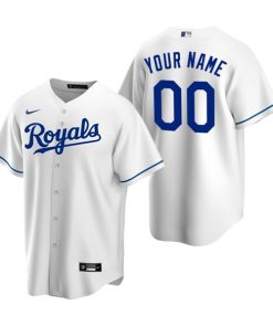Kansas City Royals Active Player Custom White Cool Base Stitched Baseball Jersey