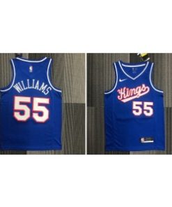 Kings 55 Jason Williams Blue Men Jersey