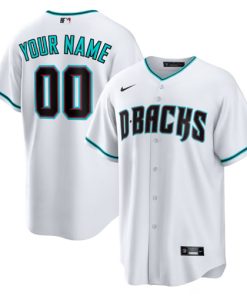 Men's Arizona Diamondbacks ACTIVE PLAYER Custom White Cool Base Stitched Baseball Jersey