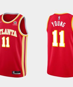 Men's Atlanta Hawks Red #11 Trae Young Stitched Jersey
