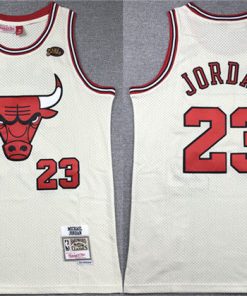 Men's Chicago Bulls #23 Michael Jordan White Stitched Basketball Jersey