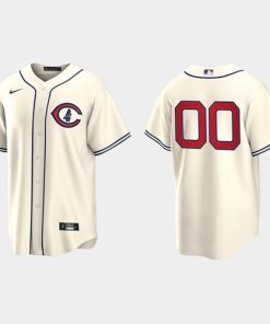Men's Chicago Cubs Active Player Custom 2022 Cream Field Of Dreams Cool Base Stitched Baseball Jersey
