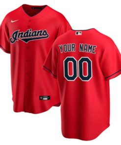 Men's Cleveland Indians ACTIVE PLAYER Custom MLB Stitched Jersey