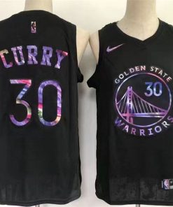 Men's Golden State Warriors #30 Stephen Curry Black Stitched Basketball Jersey