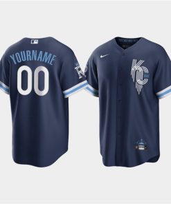 Men's Kansas City Royals ACTIVE PLAYER Custom 2022 Navy City Connect Cool Base Stitched Jersey
