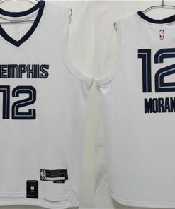 Men's Memphis Grizzlies #12 Ja Morant White With NO.6 Patch Stitched Jersey