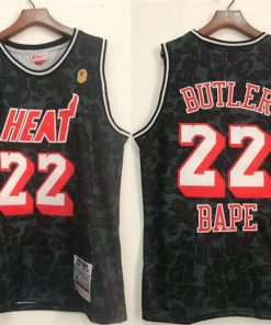 Men's Miami Heat #22 Jimmy Butler Black Stitched Jersey