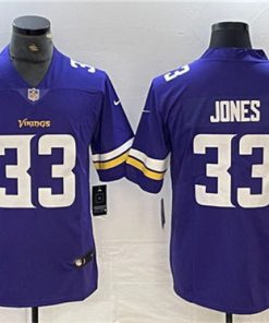 Men's Minnesota Vikings #33 Aaron Jones Purple Vapor Untouchable Limited Stitched Jersey