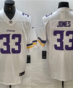 Men's Minnesota Vikings #33 Aaron Jones White Vapor Untouchable Limited Stitched Jersey