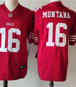 Men's NFL San Francisco 49ers #16 Joe Montana Red 2023 F.U.S.E. Vapor Untouchable Limited Football Stitched Jersey