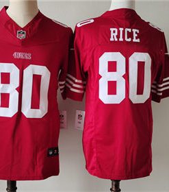 Men's NFL San Francisco 49ers #80 Jerry Rice Red 2023 F.U.S.E. Vapor Untouchable Limited Football Stitched Jersey