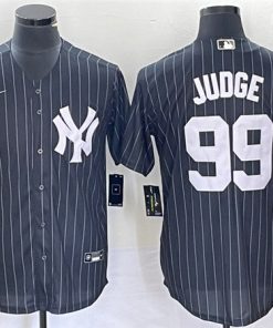 Men's New York Yankees #99 Aaron Judge Black Cool Base Stitched Baseball Jersey