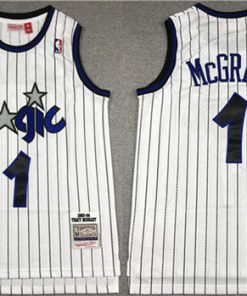Men's Orlando Magic #1 Tracy McGrady 2003-04 White Stitched Jersey