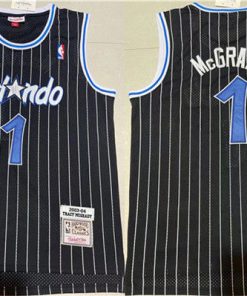 Men's Orlando Magic #1 Tracy McGrady Black Stitched Jersey