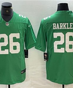 Men's Philadelphia Eagles #26 Saquon Barkley Green Vapor Untouchable Limited Football Stitched Jersey