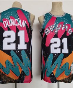 Men's San Antonio Spurs #21 Tim Duncan Throwback Basketball Jersey