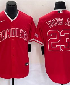 Men's San Diego Padres #23 Fernando Tatis Jr. Red Cool Base Stitched Baseball Jersey