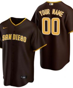 Men's San Diego Padres ACTIVE PLAYER Brown Cool Base Stitched Baseball Jersey