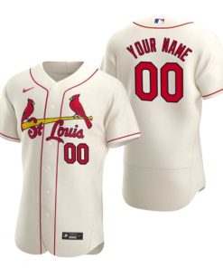 Men's St.Louis Cardinals ACTIVE PLAYER Custom Cream Flex Base Stitched Jersey
