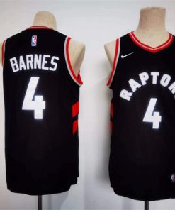 Men's Toronto Raptors #4 Scottie Barnes Black Stitched Basketball Jersey