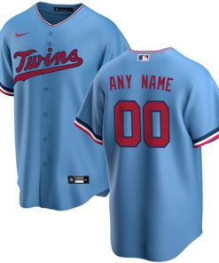 Minnesota Twins Active Player Custom Blue Cool Base Stitched Baseball Jersey