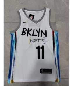 Nets 11 Kyrie Irving White 2022-23 Men Jersey
