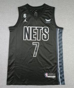 Nets 7 Kevin Durant Black 2022-23 New Jordan Men Jersey