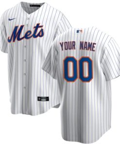 New York Mets Active Player Custom White Cool Base Stitched Baseball Jersey