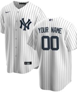 New York Yankees Active Player Custom White Cool Base Stitched Baseball Jersey