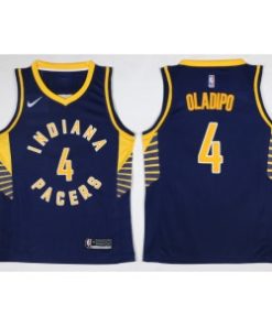 Pacers 4 Victor Oladipo Navy Men Jersey
