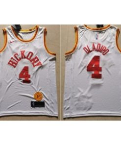 Pacers 4 Victor Oladipo White Men Jersey