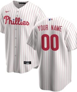 Philadelphia Phillies Active Player Custom White Cool Base Stitched Baseball Jersey