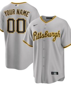 Pittsburgh Pirates Active Player Custom Gray Cool Base Stitched Baseball Jersey