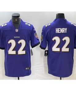 Ravens 22 Derrick Henry Purple Vapor Untouchable Limited Men Jersey