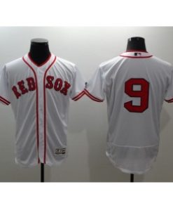 Red Sox 9 Ted Williams White Flexbase Men Jersey