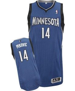 Revolution 30 Timberwolves #14 Nikola Pekovic Blue Stitched NBA Jersey