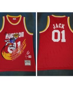 Rockets 01 Jack Red Travis Scott Mitchell Ness Bleacher Report Jersey
