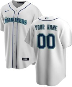 Seattle Mariners Active Player Custom White Cool Base Stitched Baseball Jersey
