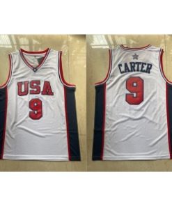 Team USA 9 Carter White Men Jersey
