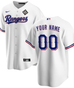 Texas Rangers Active Player Custom White 2023 World Series Stitched Baseball Jersey