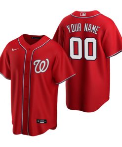 Washington Nationals Active Player Custom Red Cool Base Stitched Baseball Jersey