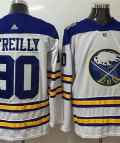 Adidas Sabres #90 Ryan O'Reilly White Road Authentic Stitched NHL Jersey