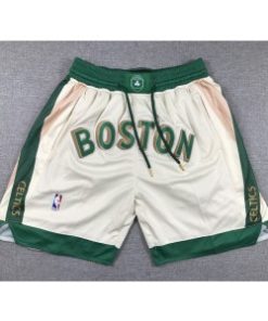 Boston Celtics White Shorts(Run Small)