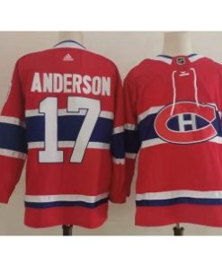 Canadiens 17 Anderson Red Adidas Men Jersey